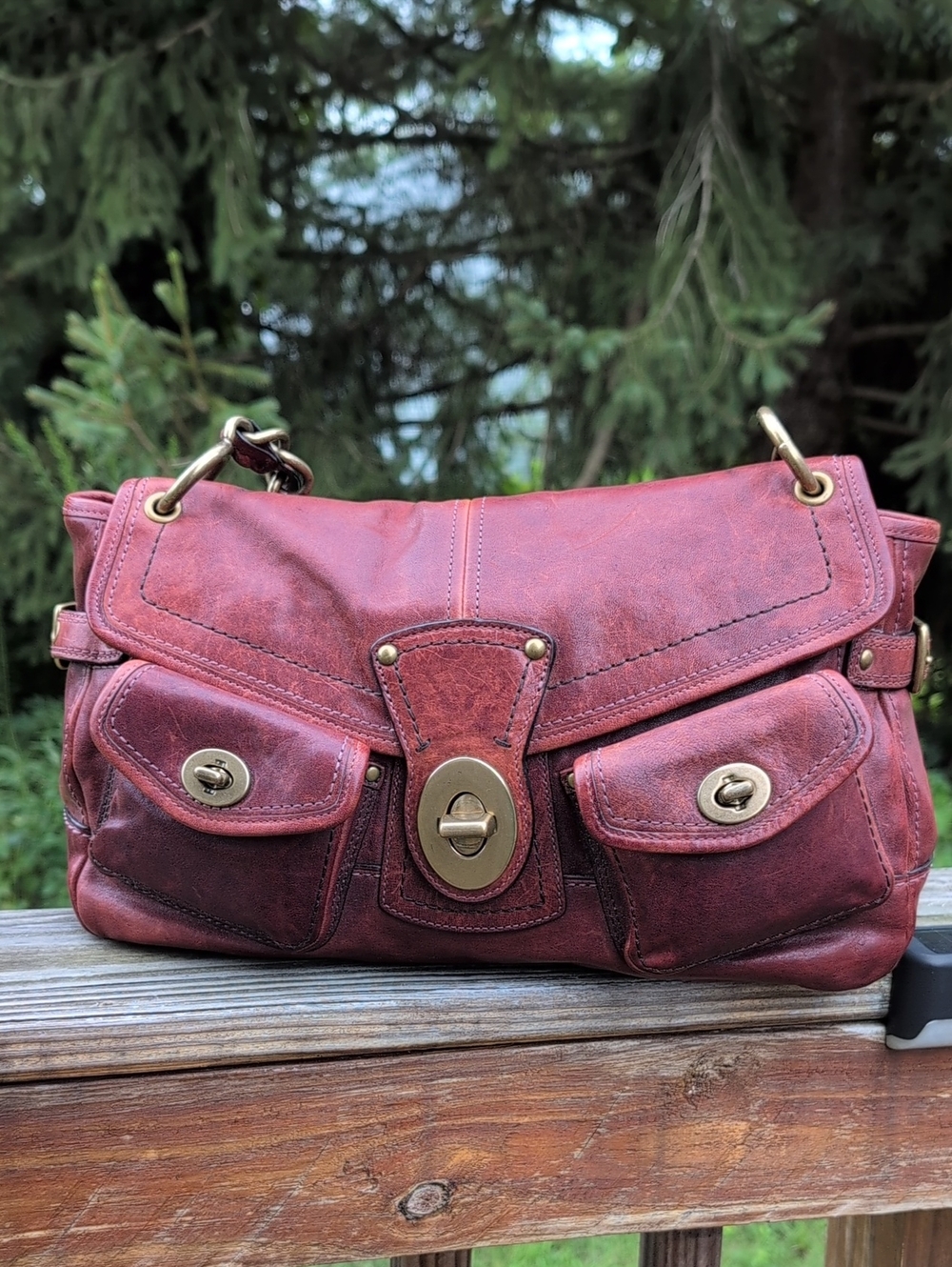 Coach 65th Anniversary Legacy Leigh 11128 Raisin